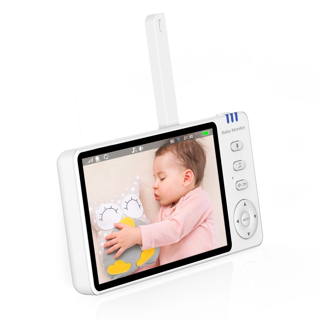 Baby Monitor 720P Camera 5 Inch HD IPS Display 3500mAh VOX Night Vision Two-Way Talk