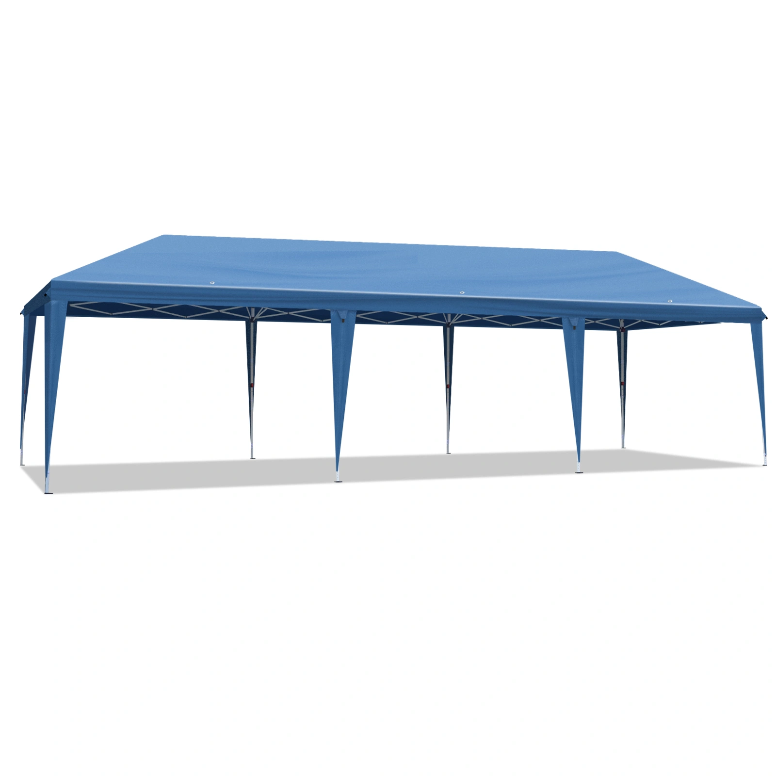 10x30ft Outdoor Pop Up Canopy, Portable Instant Canopy Tent with 8 Sidewalls for Outdoor Events Party Wedding Birthday Graduation, Blue view 5