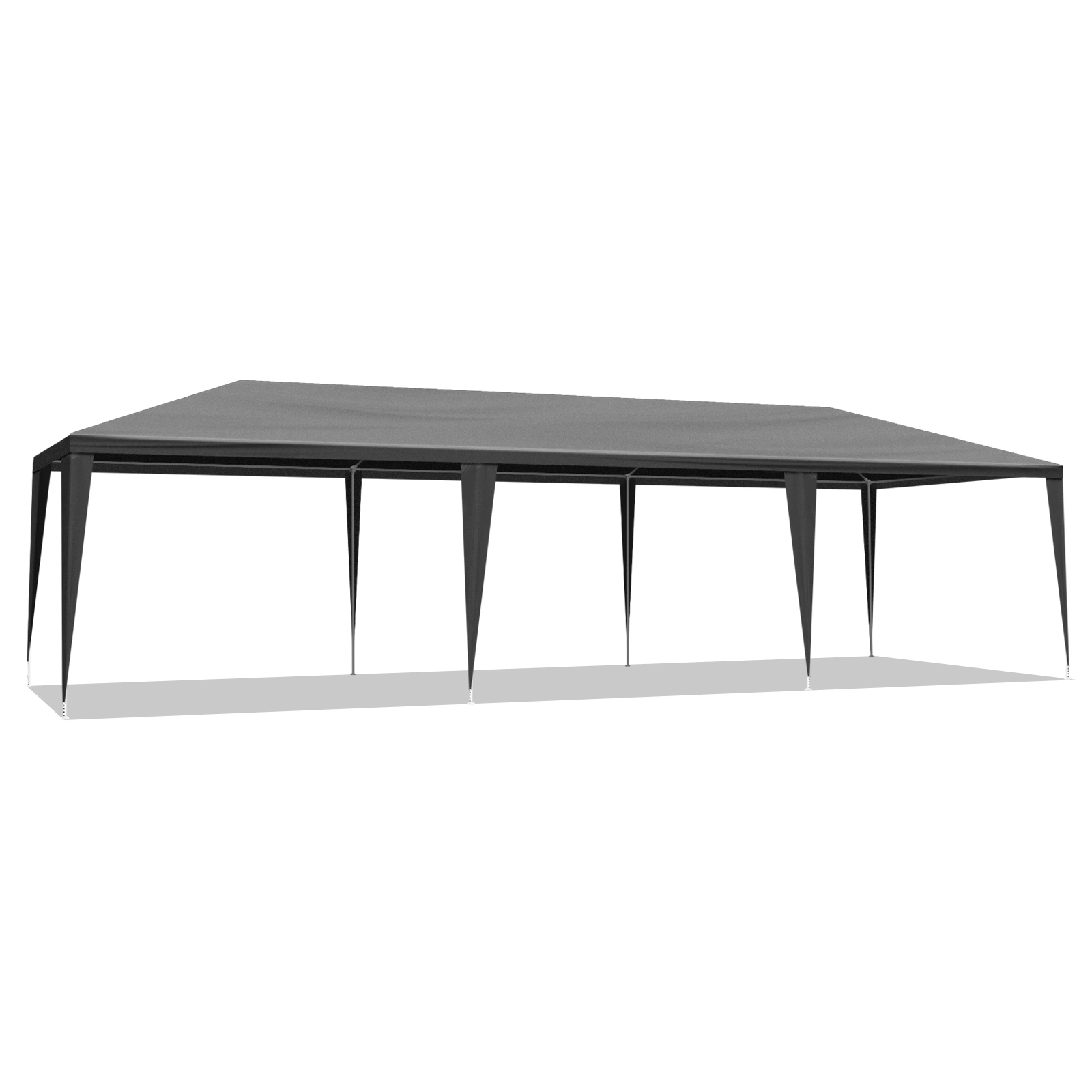 10'x30' Outdoor Party Tent with 8 Removable Sidewalls, Waterproof Canopy Patio Wedding Gazebo Black view 9