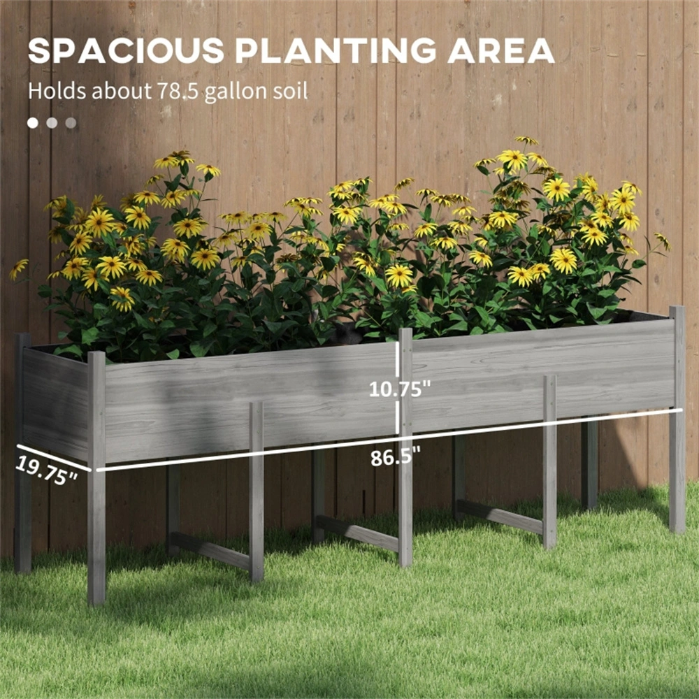 4 Piece Raised Garden Bed Kit with Cover - Metal Steel Planter Box for Vegetables Flowers Herbs Outdoor Indoor Home & Patio view 4