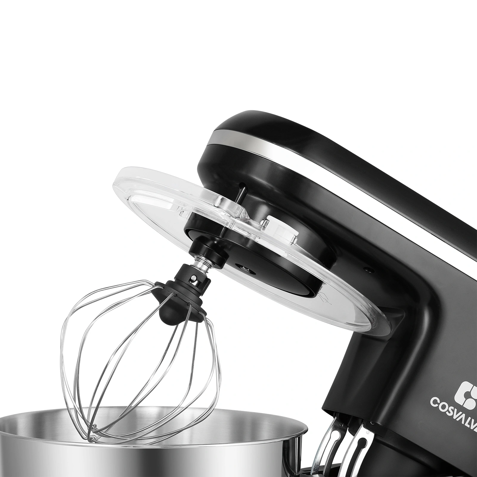 1400W Food Processor, 7L Stainless Steel Mixing Bowl, Black, Heavy Duty Kitchen Chopper Blender view 2