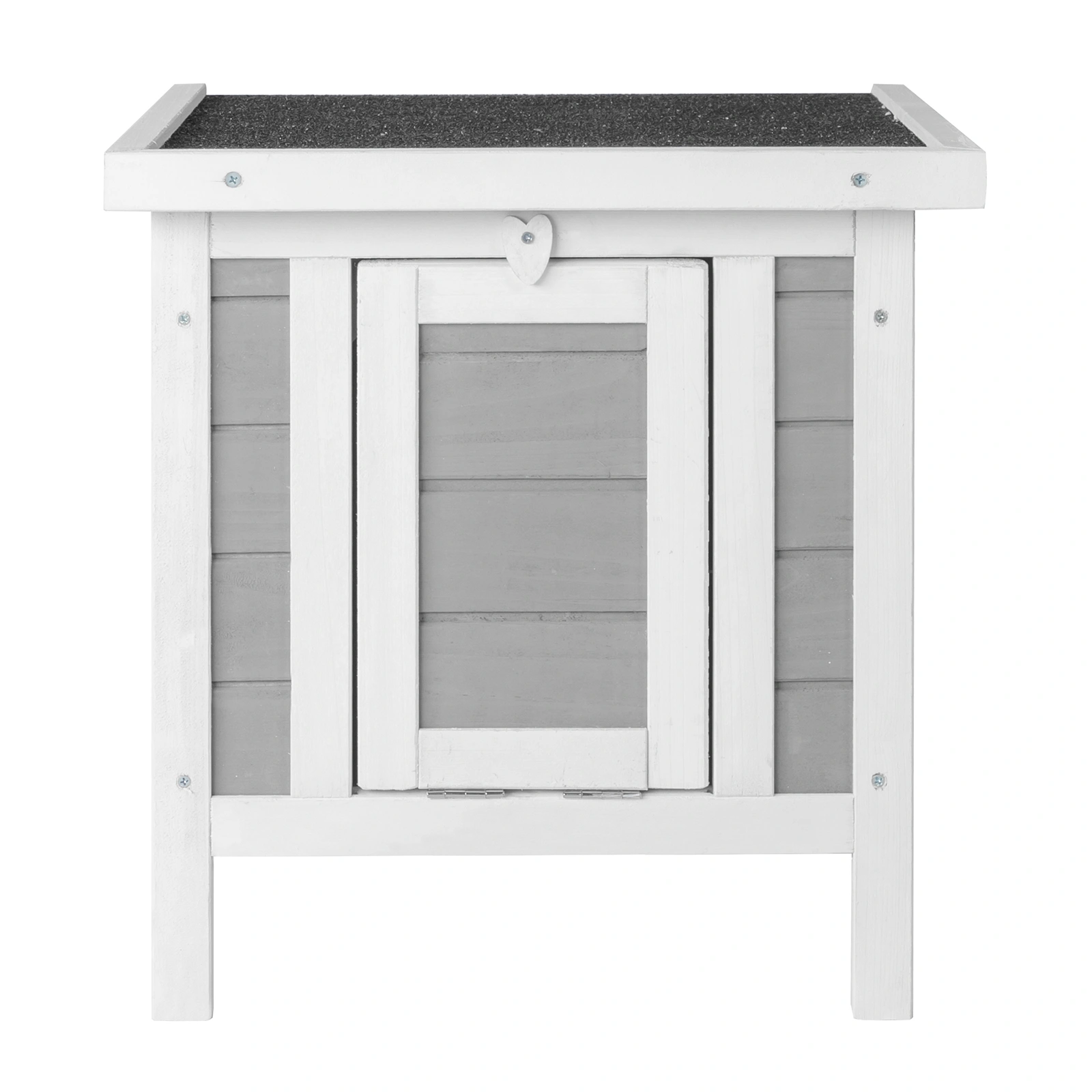 20" Wooden Waterproof Rabbit Hutch Pet Bunny Small Animal House Habitat Gray view 7