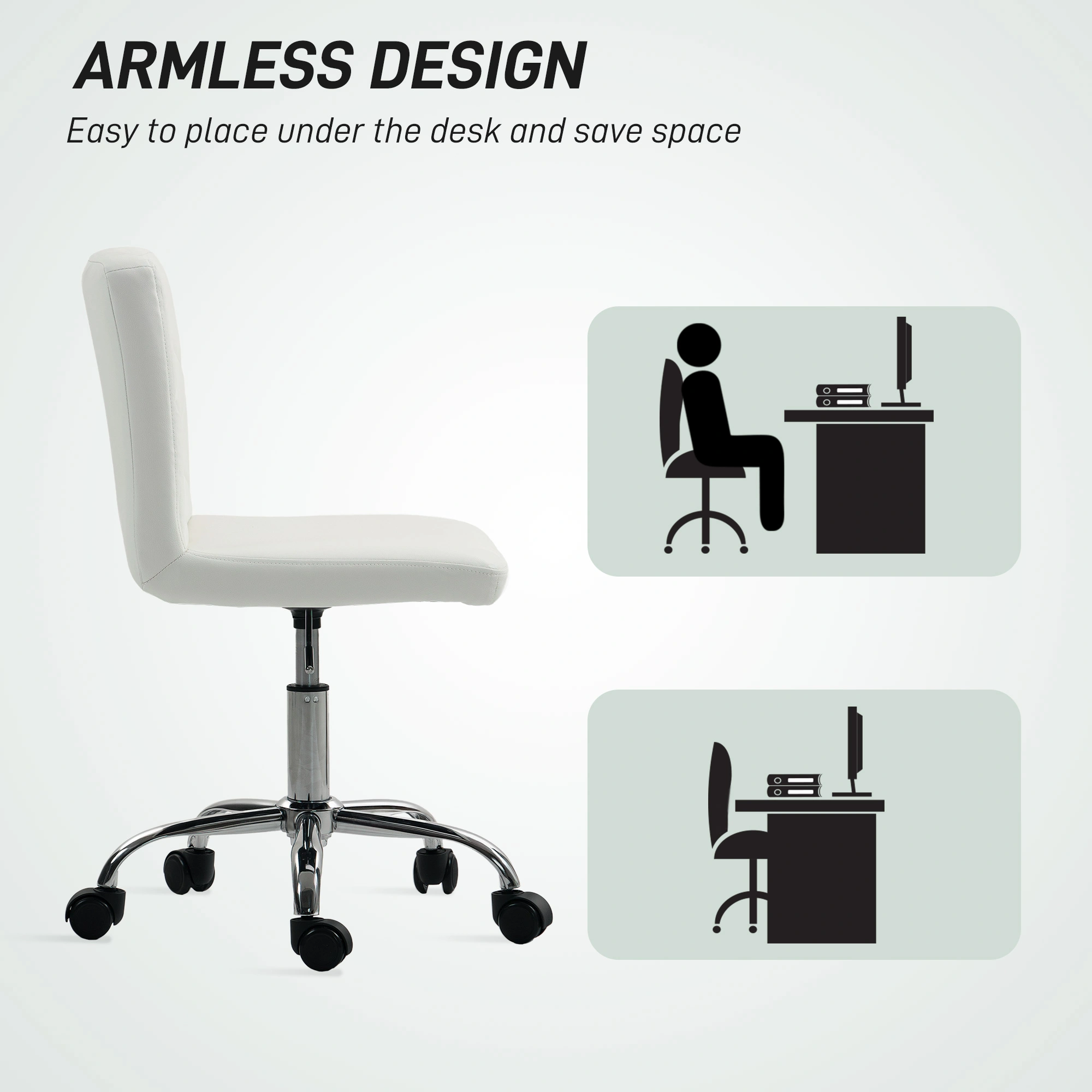 Premium Office Chair with Built-In Massage, Ergonomic Mesh Back Computer Chair with Adjustable Height and Tilt Lock Feature view 2