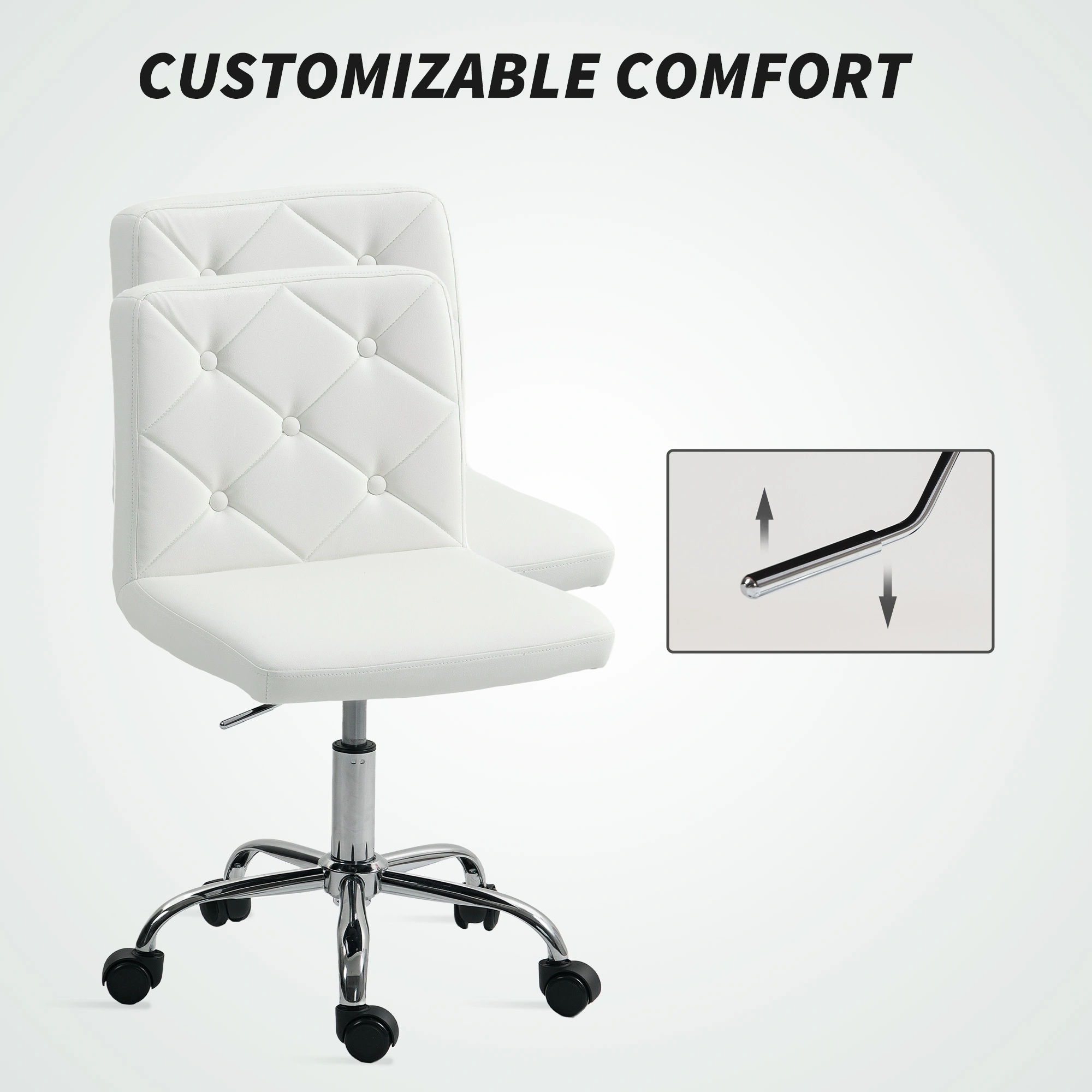 Premium Office Chair with Built-In Massage, Ergonomic Mesh Back Computer Chair with Adjustable Height and Tilt Lock Feature view 5