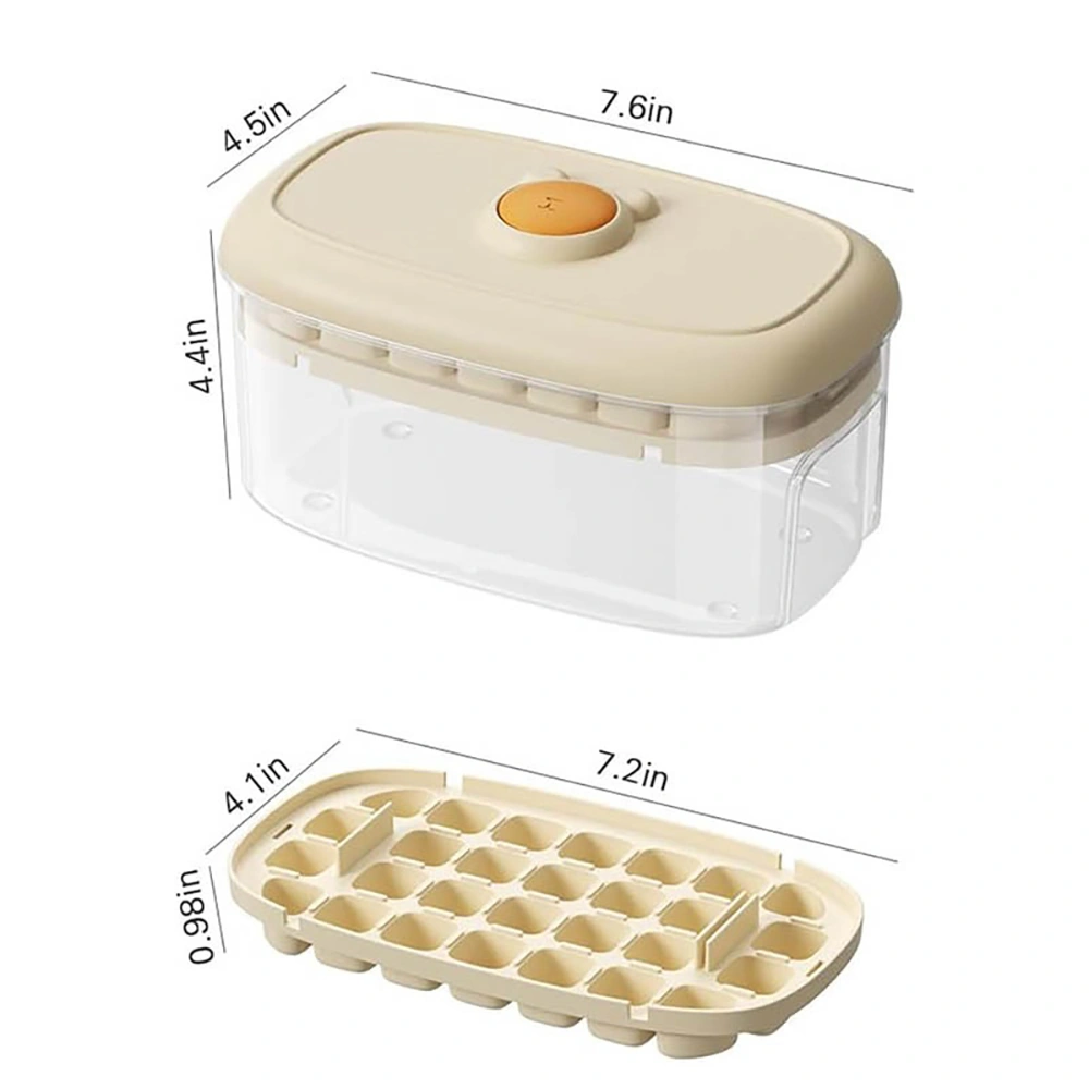 Green Ice Cube Tray with Nonslip Base - Practical Refrigerator Freezer Mold for Cocktails, Whiskey & Drinks view 2