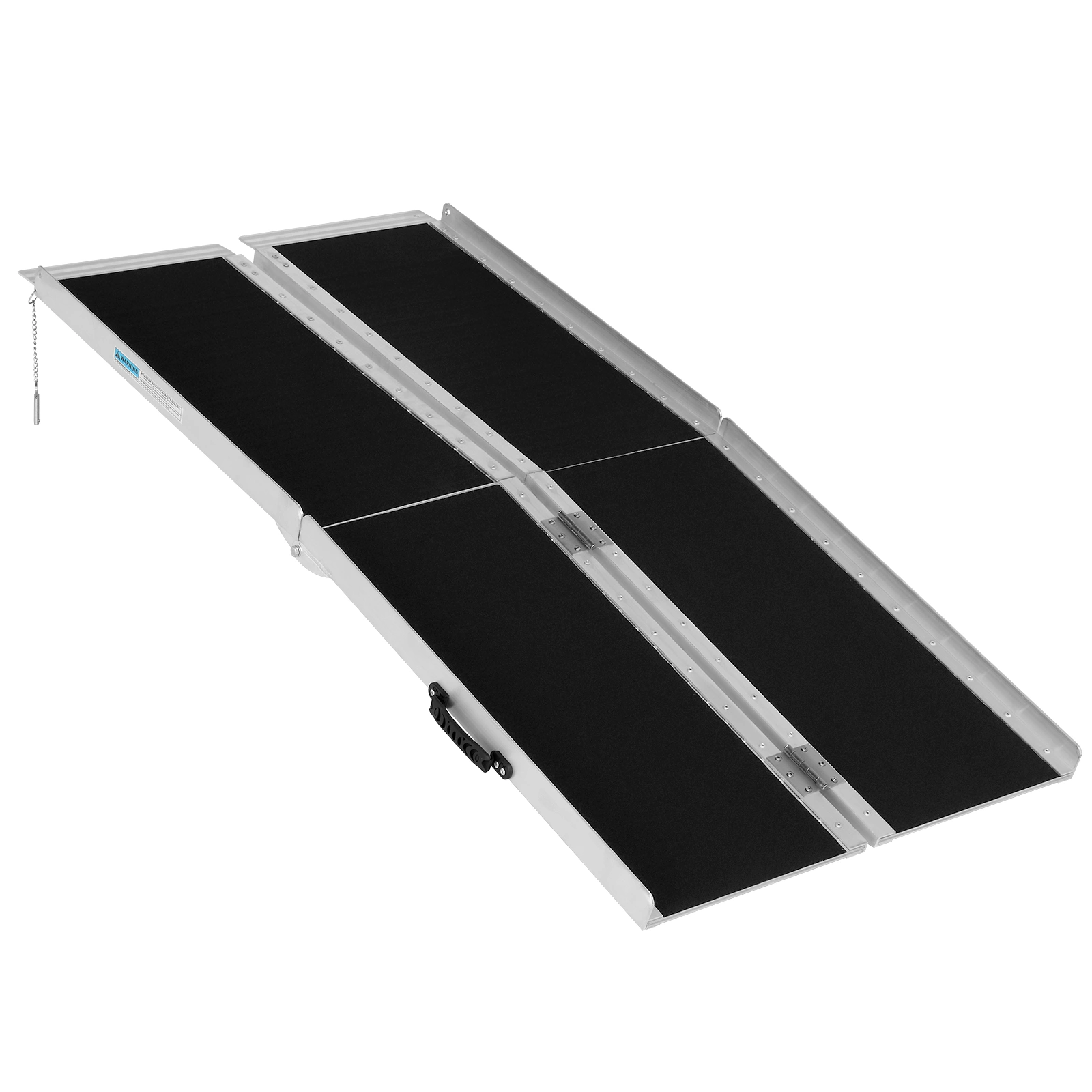 5FT Non-Skid Folding Aluminum Wheelchair Ramp for Home Steps, Holds Up to 600 lbs, Portable Scooter Mobility Ramp with Handle view 14