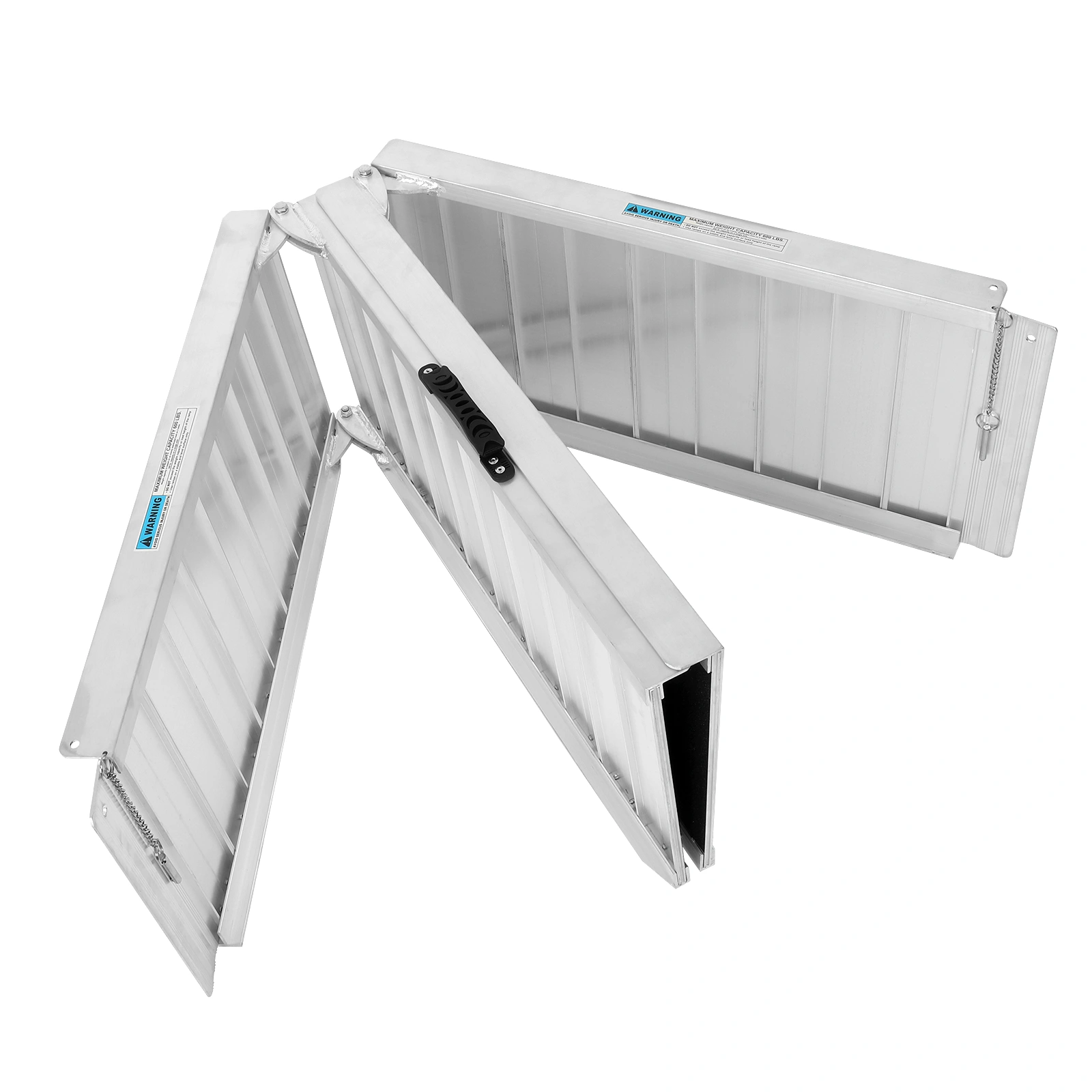 5FT Non-Skid Folding Aluminum Wheelchair Ramp for Home Steps, Holds Up to 600 lbs, Portable Scooter Mobility Ramp with Handle view 17
