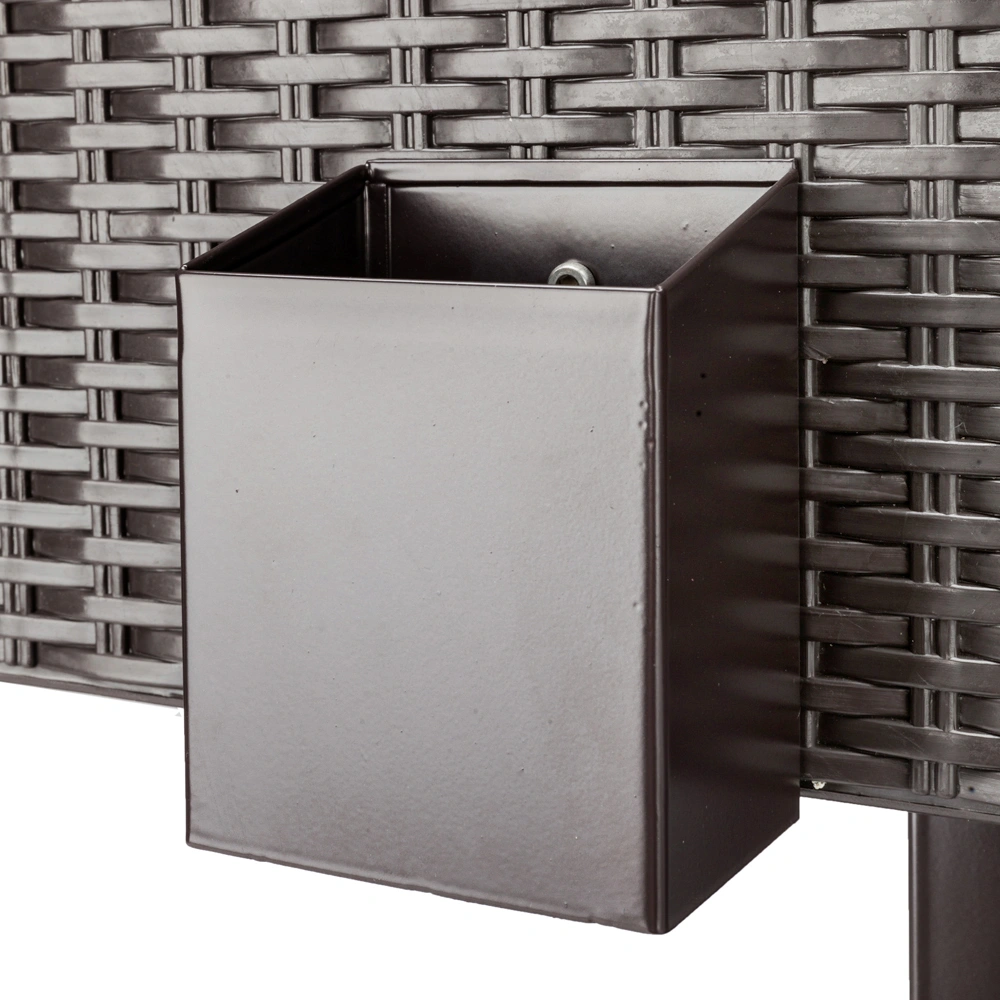 80QT Rattan Square Legs Cooler with Shelf view 18