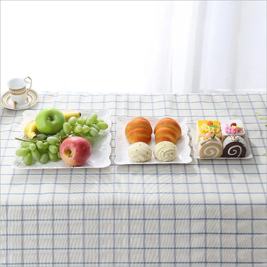 NEW 2X 3 Layer Dessert Cake Stand Plate Afternoon Tea Party Wedding Tableware Plate UK view 4