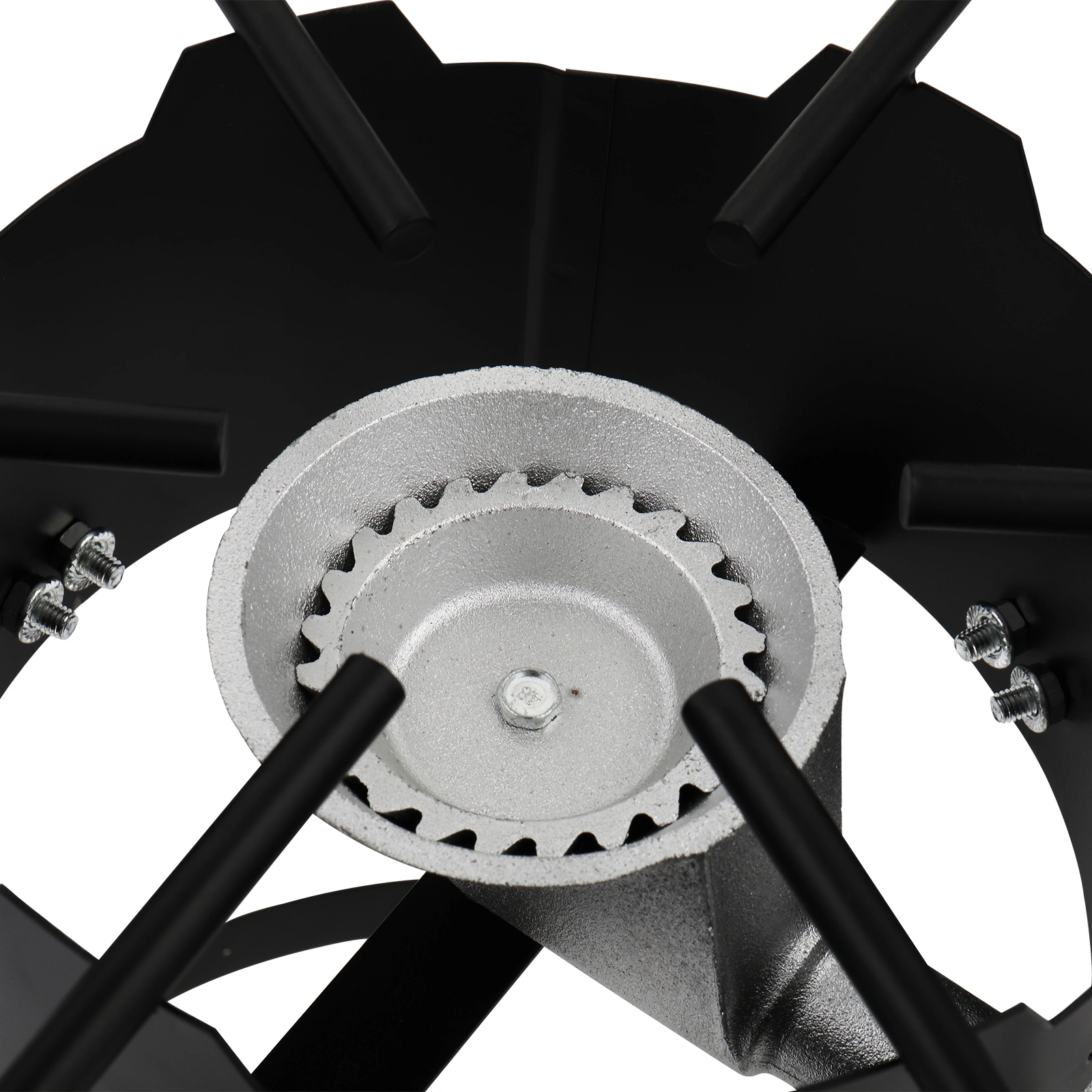 13x32in Round Tripod Stove Rack - Heavy Duty Iron Aluminum Fryer Stand Black & Silver Coated for Gas Fryer view 21