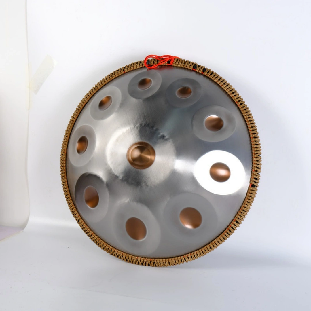 10 Notes Silver Solid Color Handpan Drum Steel Tongue Percussion Instrument view 2