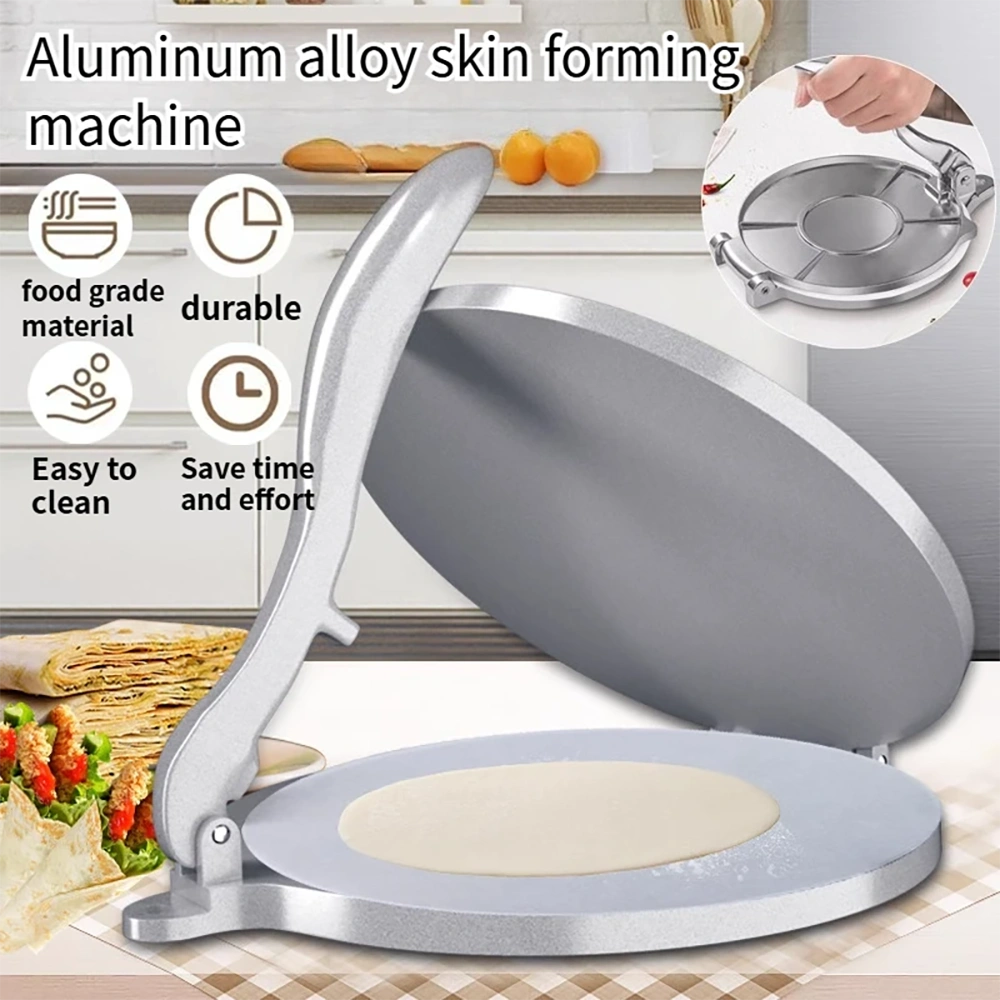 20CM Aluminum Alloy Noodle Press with Handle, Manual Tortilla Press, Dumpling & Pancake Mold, Kitchen Cooking Tool view 2