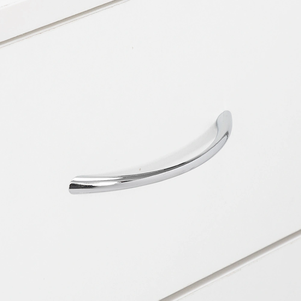 Modern White 4-Drawer Dresser - Simple Clean Bedroom Storage Cabinet view 11
