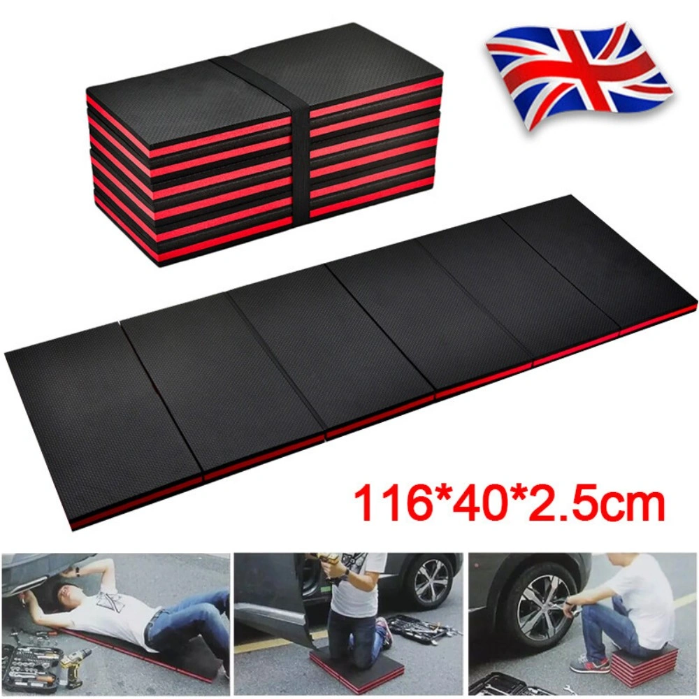 3 in 1 EVA Foam Mechanics Kneeling Mat, Large Folding Garage Mat 30mm Thick, Heavy Duty for Laying Work