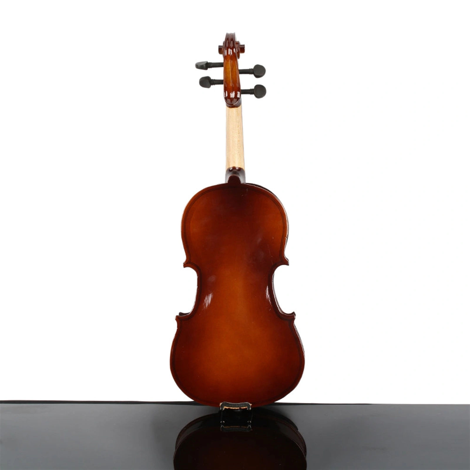 New 1/4 Acoustic Violin Case Bow Rosin Natural view 5