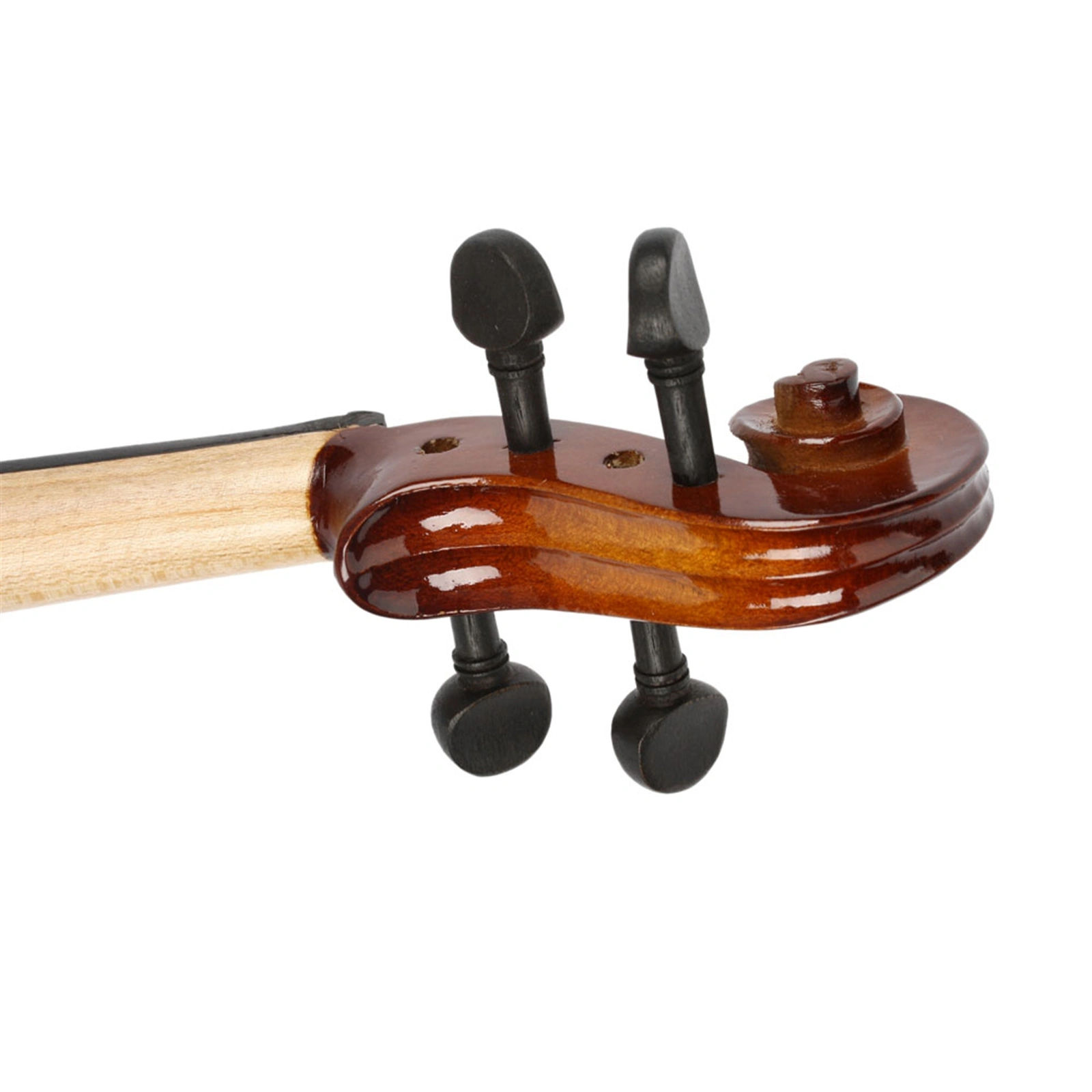 New 1/4 Acoustic Violin Case Bow Rosin Natural view 9
