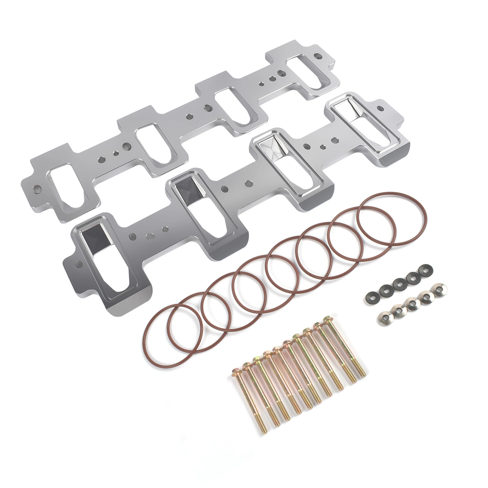 LS Cathedral Port to Rectangle Port Intake Manifold Adapters - Corvette Camaro SS Pontiac G8 GXP - 551316 view 2
