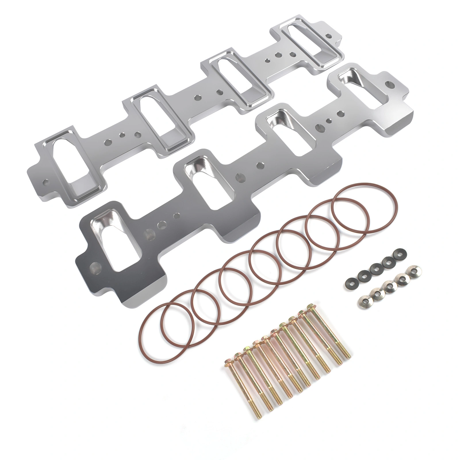 LS Cathedral Port to Rectangle Port Intake Manifold Adapters - Corvette Camaro SS Pontiac G8 GXP - 551316 view 4