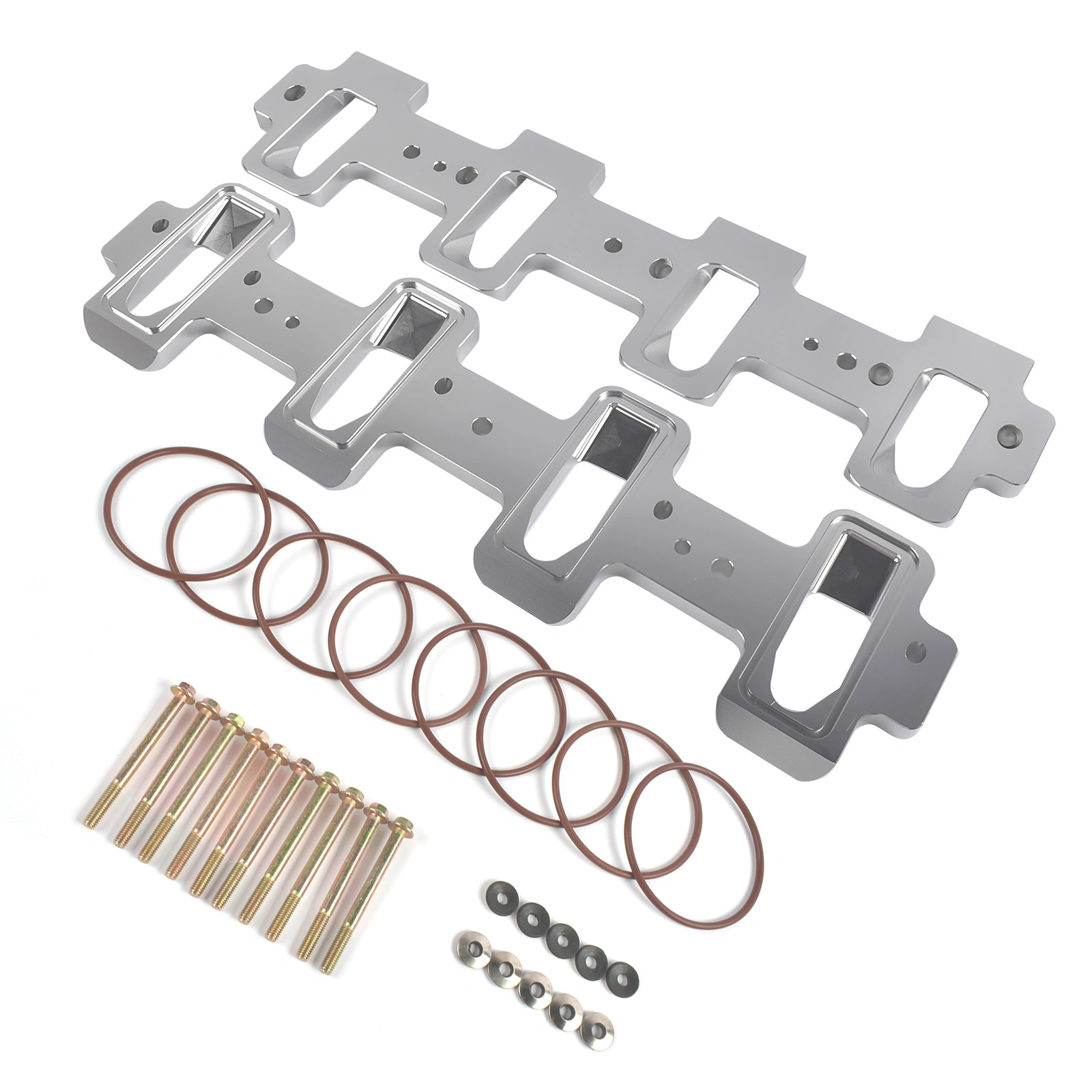 LS Cathedral Port to Rectangle Port Intake Manifold Adapters - Corvette Camaro SS Pontiac G8 GXP - 551316 view 5