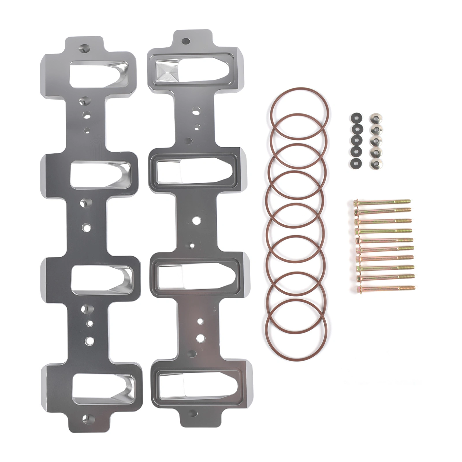 LS Cathedral Port to Rectangle Port Intake Manifold Adapters - Corvette Camaro SS Pontiac G8 GXP - 551316 view 6