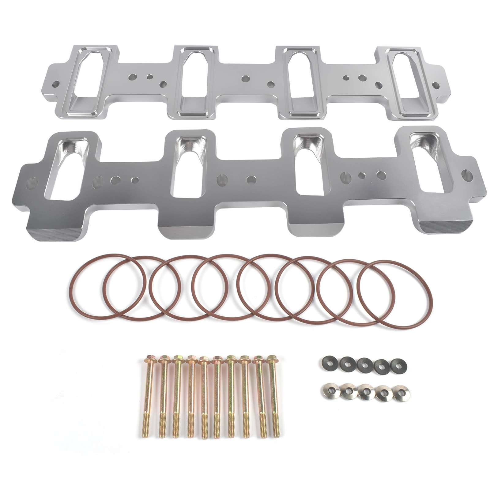 LS Cathedral Port to Rectangle Port Intake Manifold Adapters - Corvette Camaro SS Pontiac G8 GXP - 551316 view 8