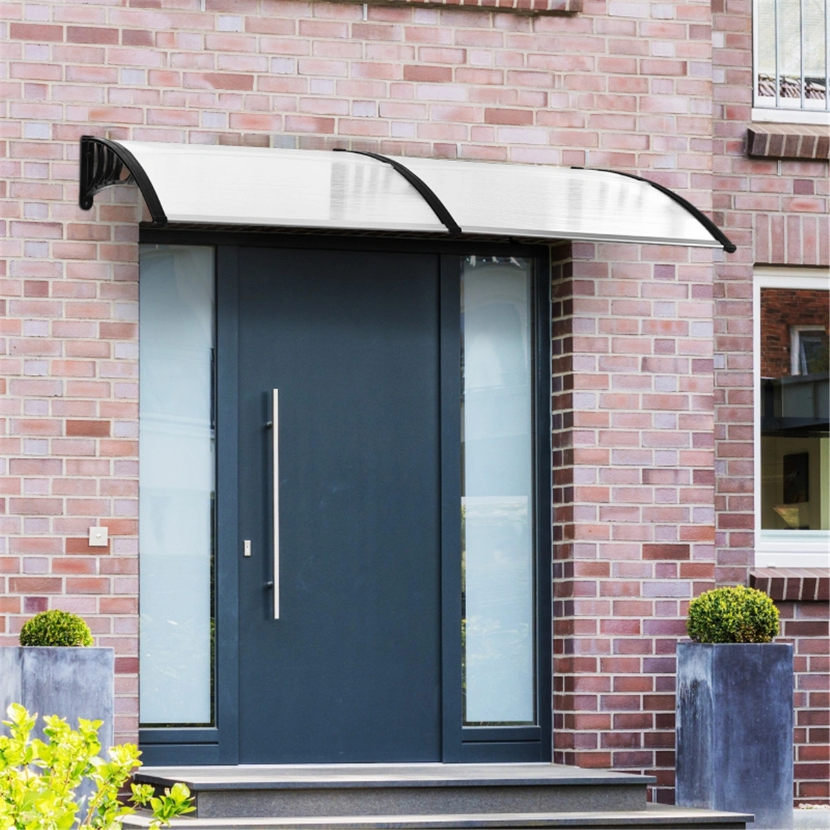 Door Canopy Front Entrance Awning Waterproof Outdoor Door Overhang Shelter