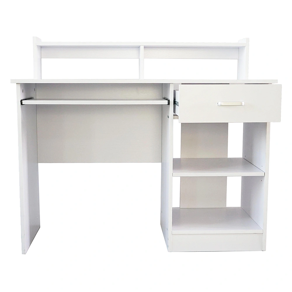 General Style Modern E1 15MM Chipboard Computer Desk White view 3