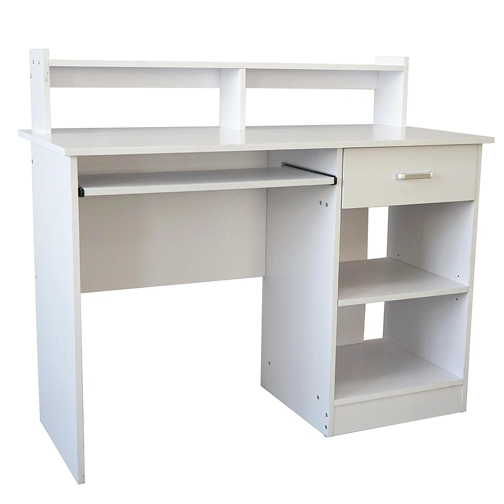 General Style Modern E1 15MM Chipboard Computer Desk White view 4