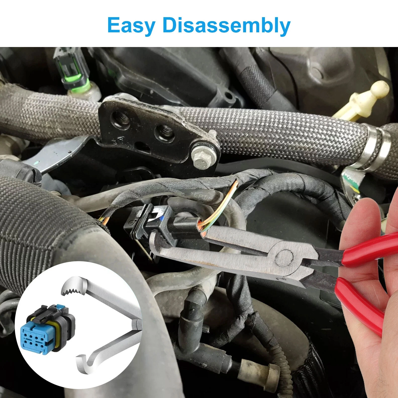 2PCS Electrical Disconnect Plier Connector Separator Removal Tool Kit Automotic view 9