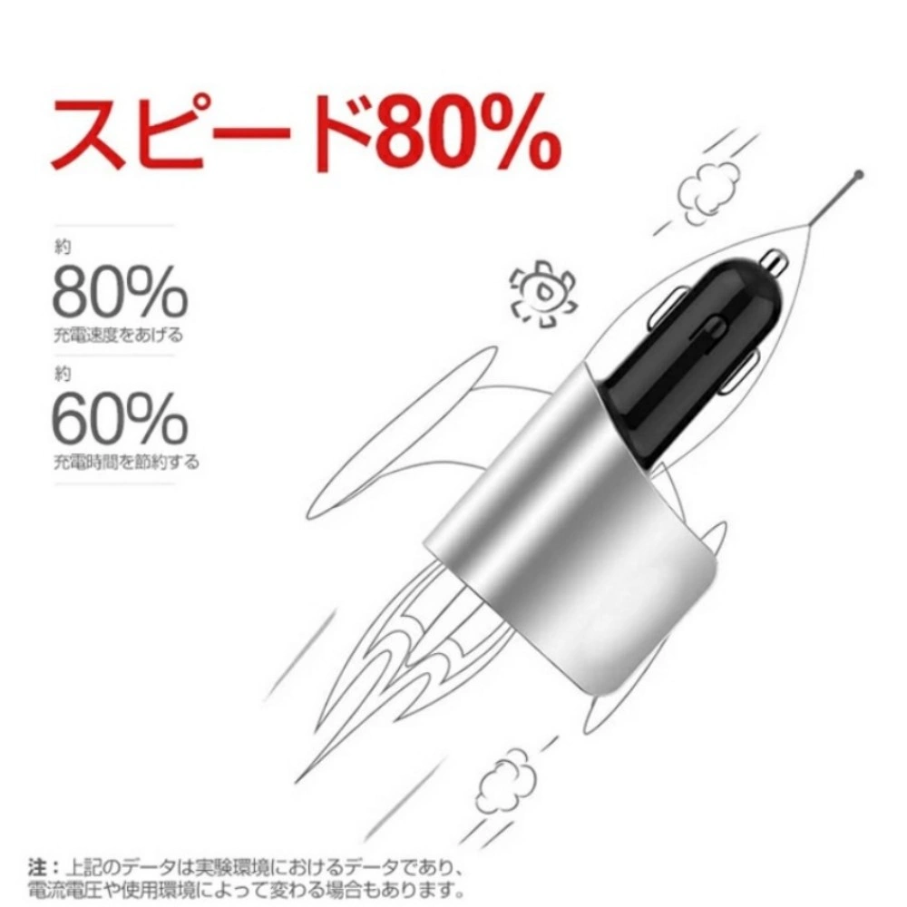 シガーソケット USB 3ポート 増設 QC3.0 急速充電 view 3
