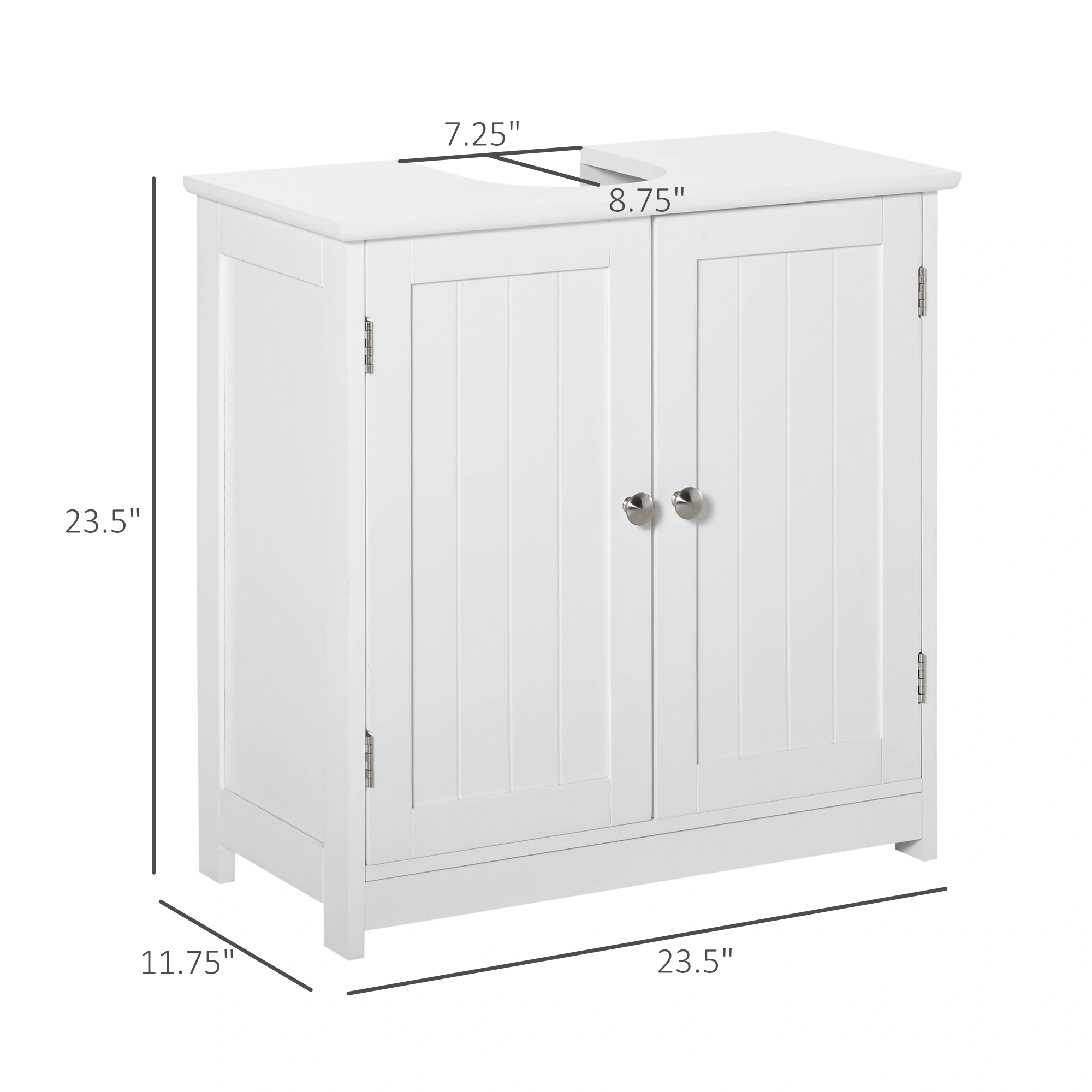 Bathroom Cabinet Wall Mounted Vanity Storage Organizer with Mirror Shelves White Modern Design view 2