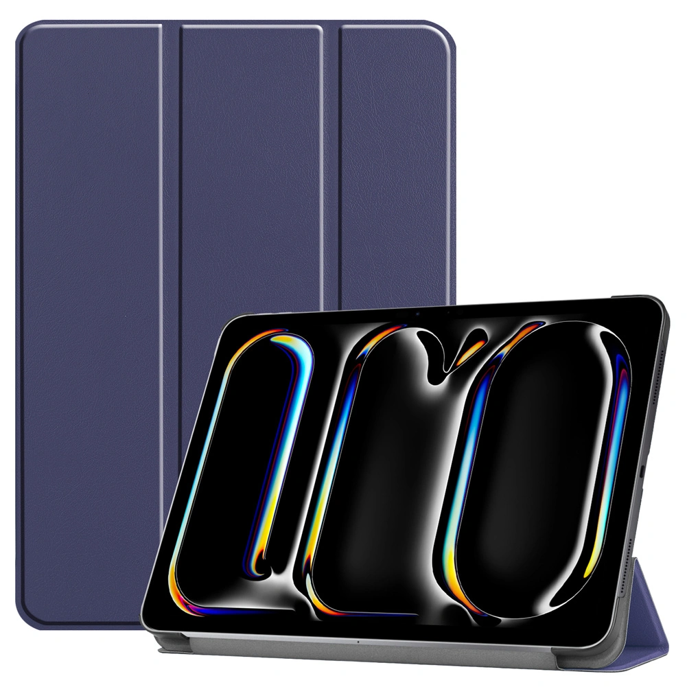 Case for iPad Pro 11 Inch 5th Generation 2024 M4, Leather Trifold Stand Smart Folio Cover Auto Sleep Wake