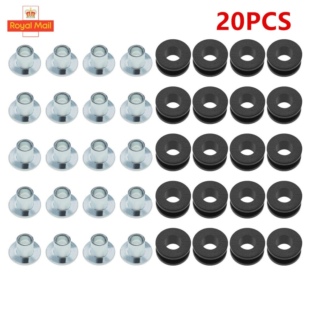 10PCS 6mm Motorcycle Rubber Washers Sleeves Fairing Spacer Grommets for Honda Yamaha