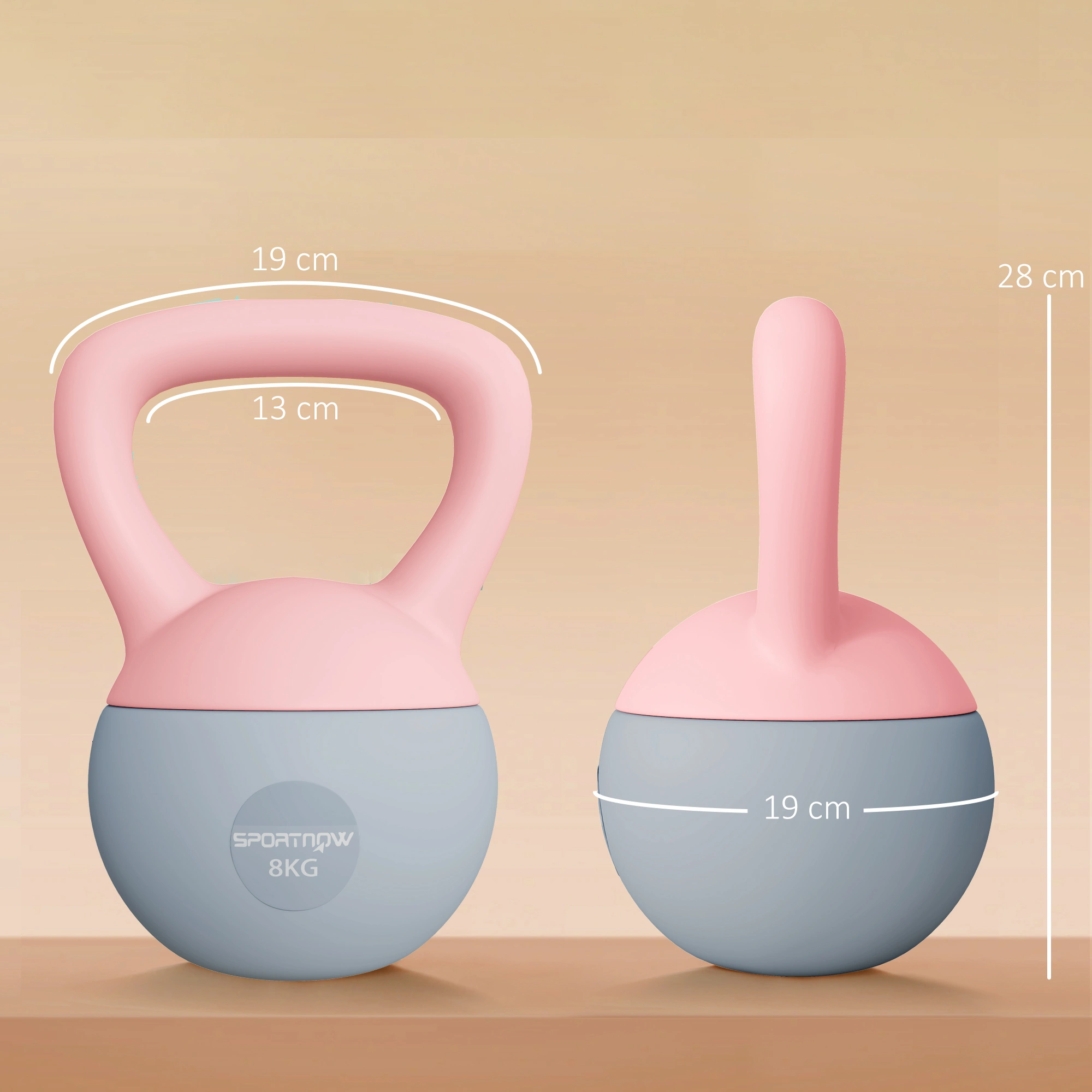 Kettlebell 15lb Pro Series Knurl Finish for One Hand Swing & Clean - Red view 4