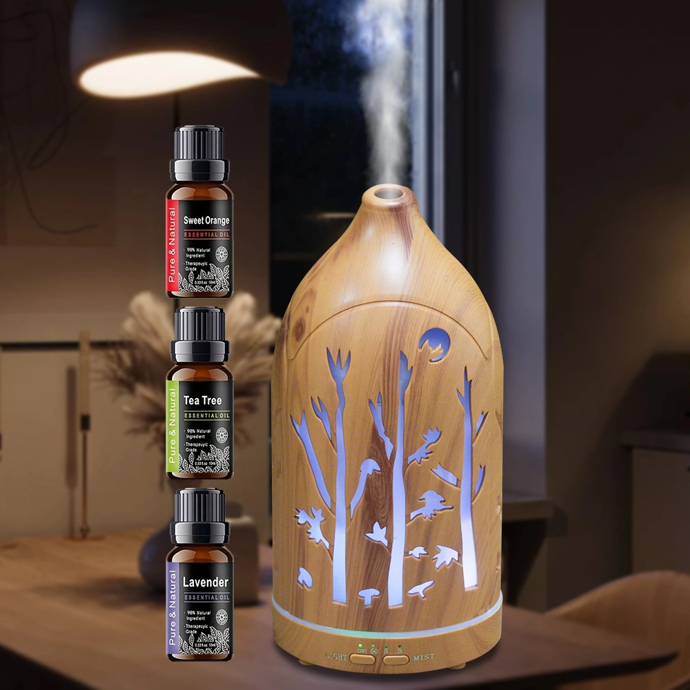 Aromatherapy Diffuser with 7 LED Colors, Auto Shut Off & 3 Essential Oils view 4