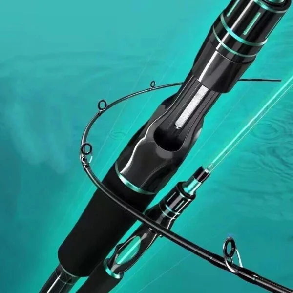 Lure Fishing Rod 180 Cm/6 Ft Carbon Fiber Casting Spinning Rod 2 Section Pole Bass view 5