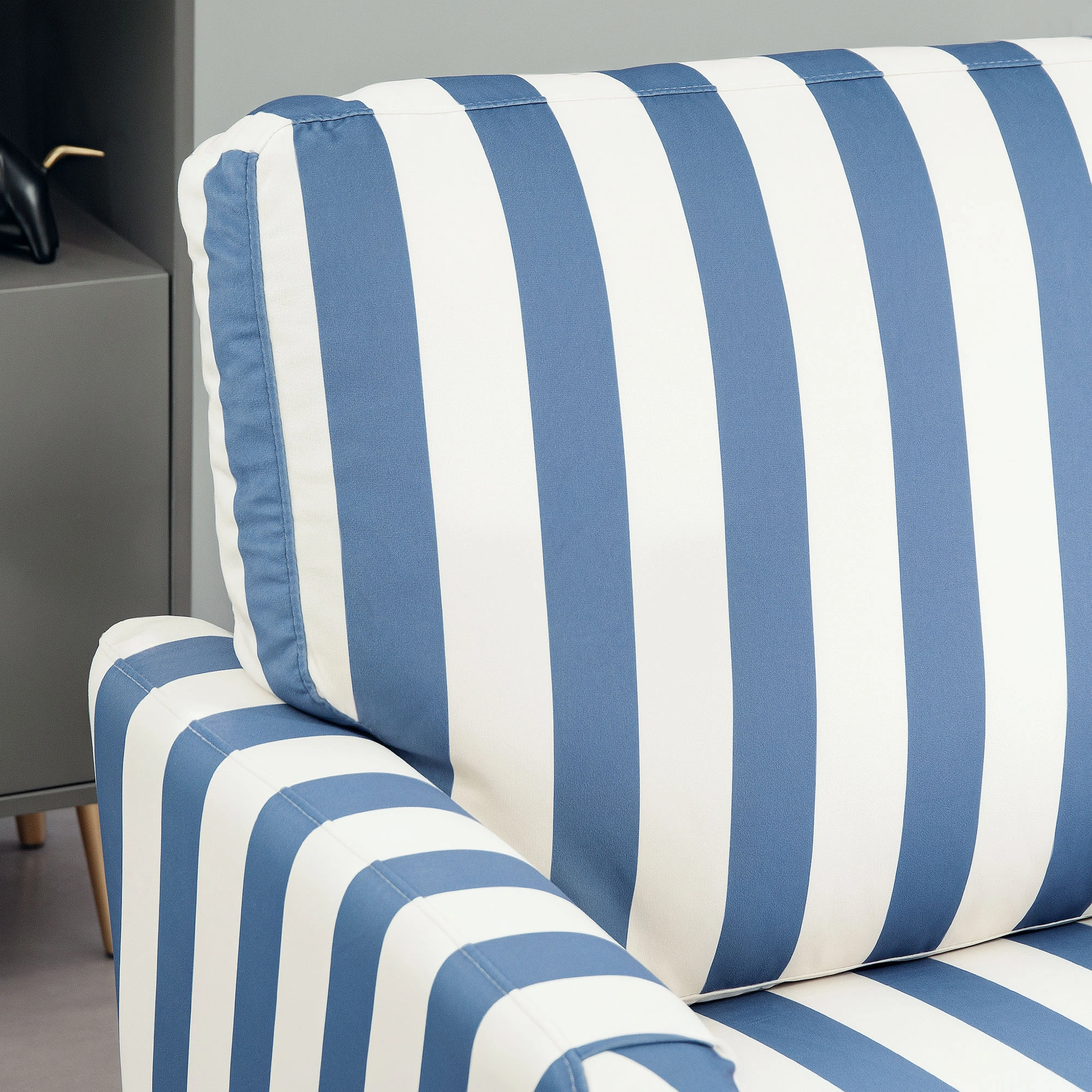 Modern Sofa Chair, Upholstered Accent Chair, Compact Living Room Seating, Easy Assembly, Space-Saving Design view 2