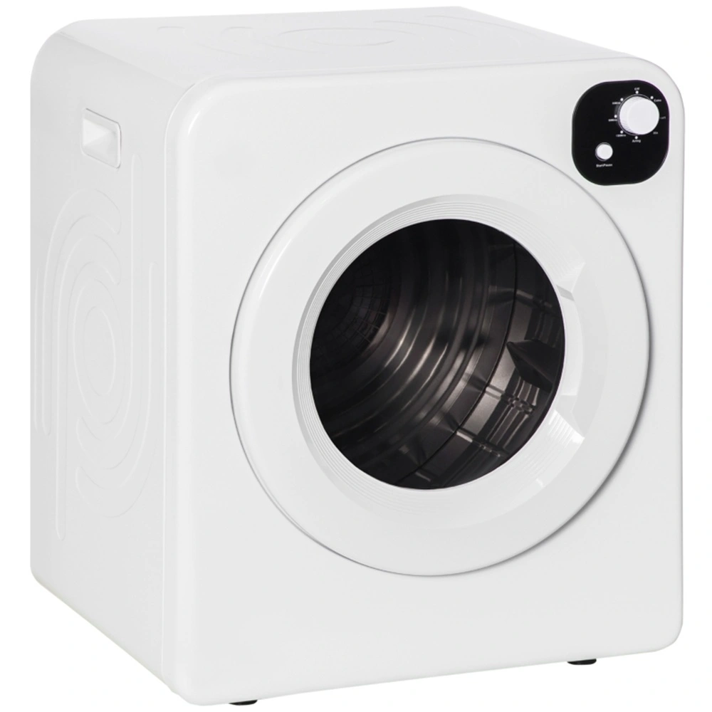 Portable Clothes Dryer Folding Electric Laundry Machine 8kg Capacity with Timer and Heat Control for Home Use