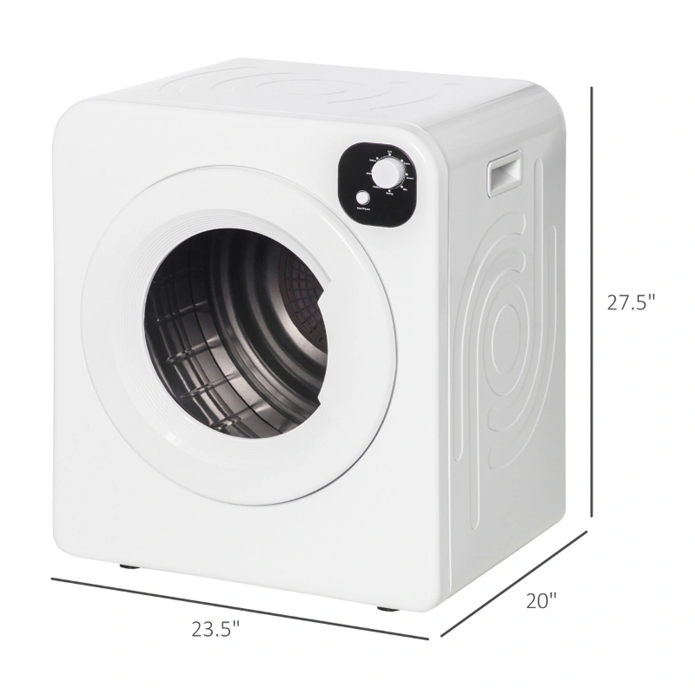 Portable Clothes Dryer Folding Electric Laundry Machine 8kg Capacity with Timer and Heat Control for Home Use view 3