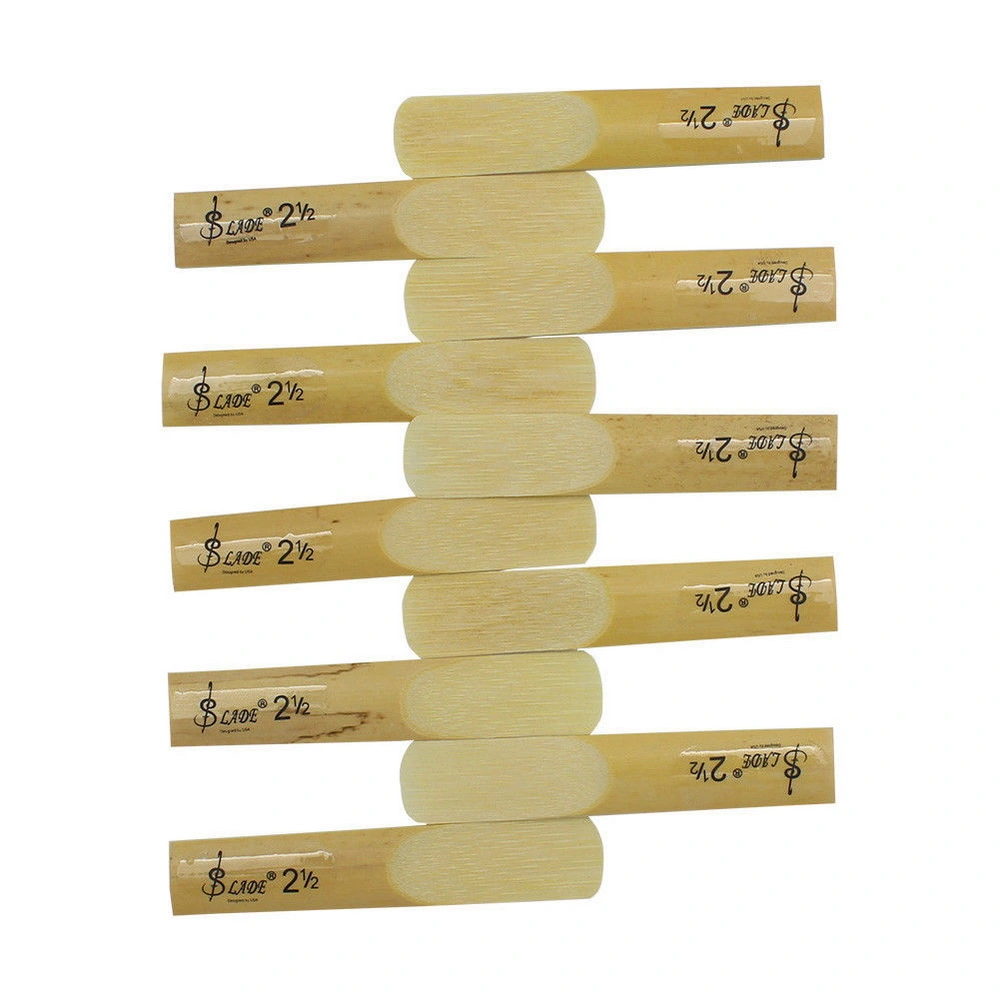 10pcs LADE E-Flat Alto Saxophone Reed with Transparent Case Strength 2.5