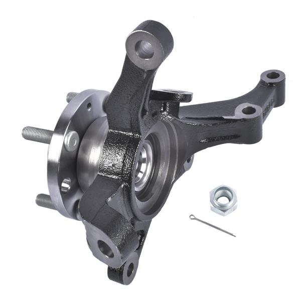 Front Left Steering Knuckle & Wheel Hub Bearing Assembly Fit for Chevy Aveo Aveo5 Pontiac G3 L4 1.6L 96535190 view 4