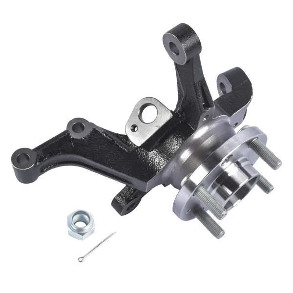 Front Left Steering Knuckle & Wheel Hub Bearing Assembly Fit for Chevy Aveo Aveo5 Pontiac G3 L4 1.6L 96535190 view 6