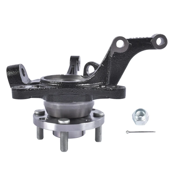 Front Left Steering Knuckle & Wheel Hub Bearing Assembly Fit for Chevy Aveo Aveo5 Pontiac G3 L4 1.6L 96535190