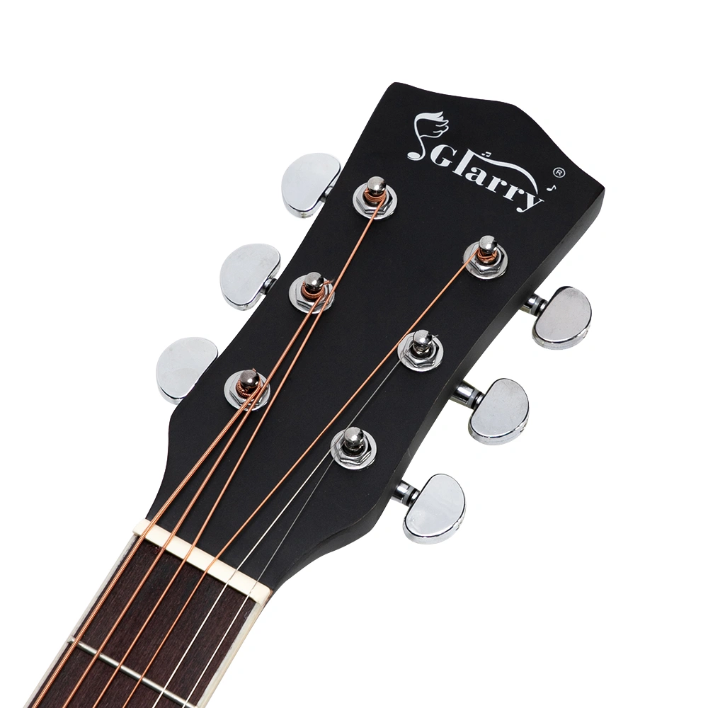 GT501 40 inch Spruce Front Cutaway Folk Guitar with Bag & Board & Wrench Tool Black view 20