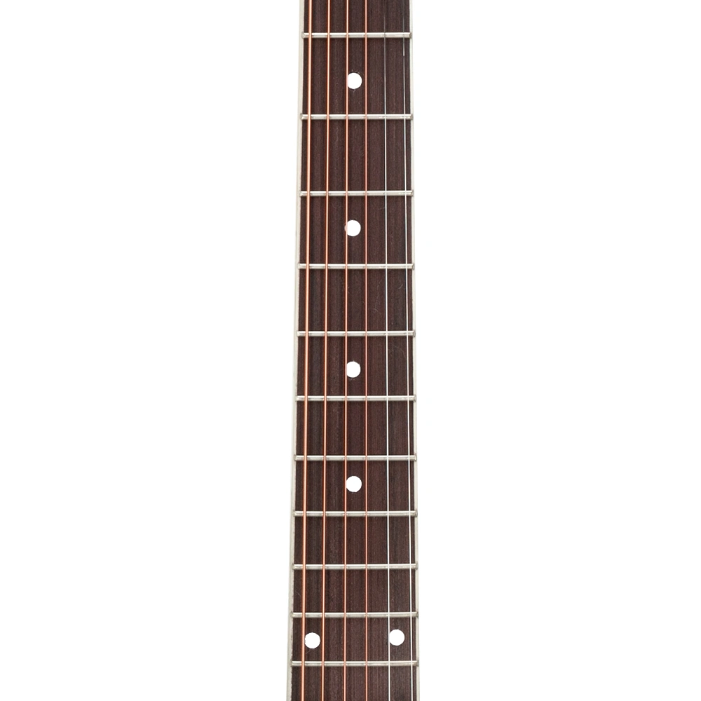 GT501 40 inch Spruce Front Cutaway Folk Guitar with Bag & Board & Wrench Tool Black view 3