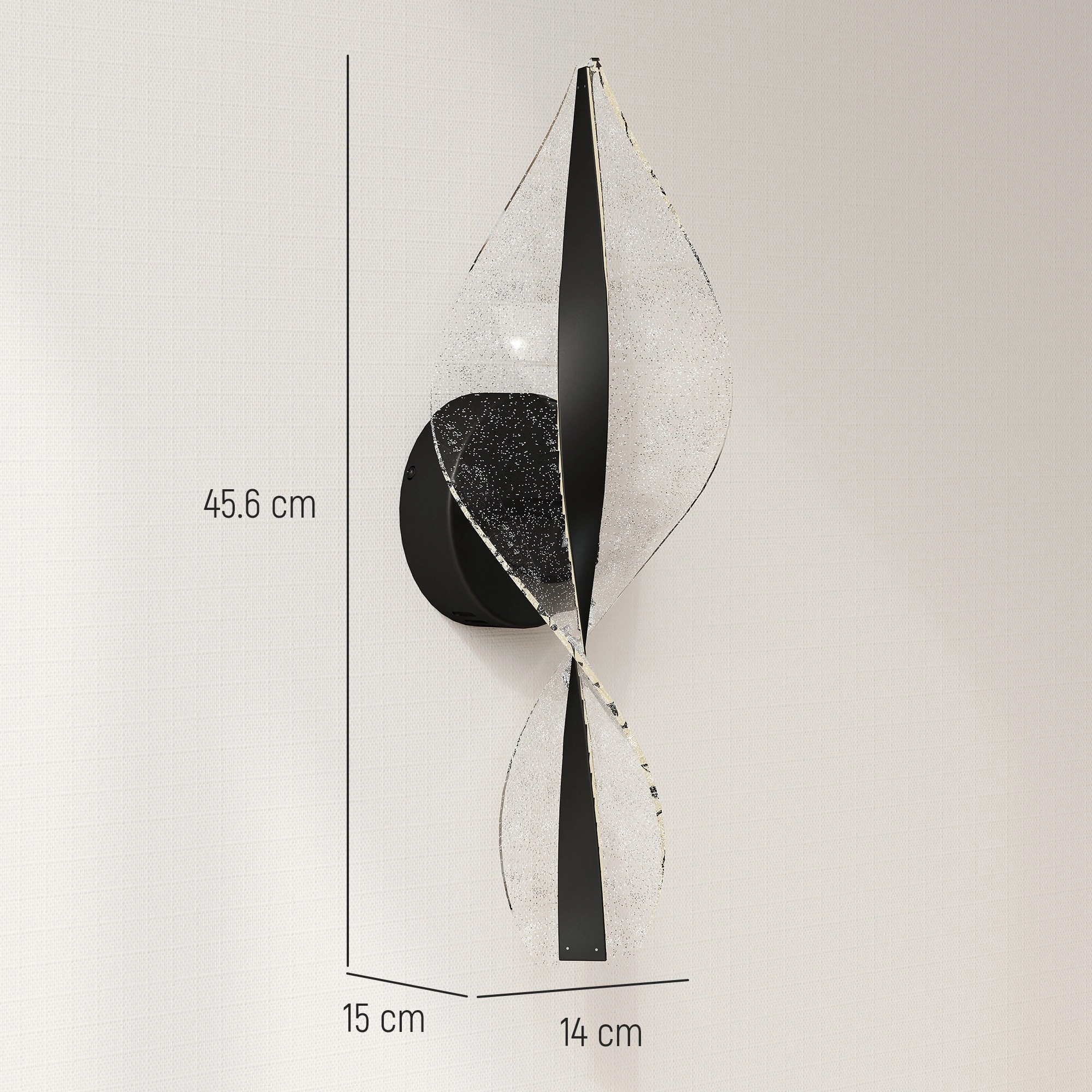 Modern LED Outdoor Wall Sconce, Waterproof IP65 Exterior Wall Light for House Garden Patio view 2