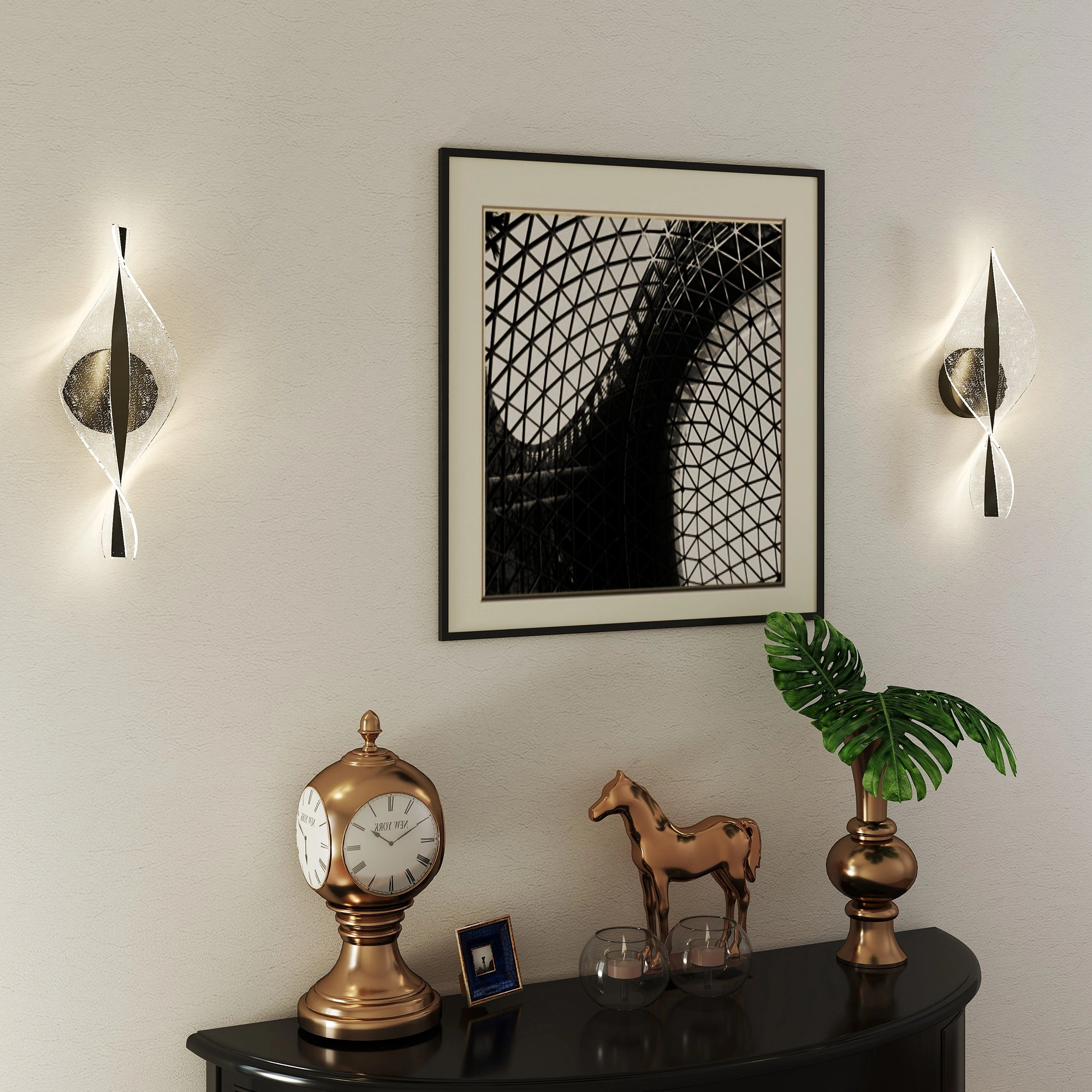 Modern LED Outdoor Wall Sconce, Waterproof IP65 Exterior Wall Light for House Garden Patio view 4