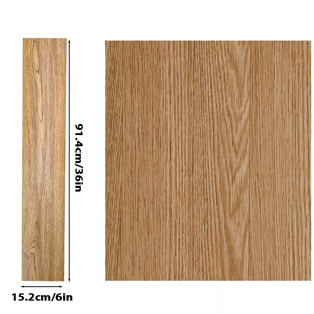 5m² Self Adhesive Wood Effect Vinyl Floor Tiles Planks for Kitchen Bathroom UK view 2