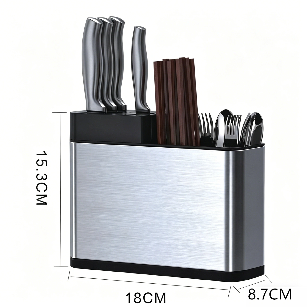 Kitchen Cutlery Holder Knife Block Storage Rack Organizer Utensils Chopstick Box(US Logistics only For USPS.TK/TMEU only For self-pickup) view 4