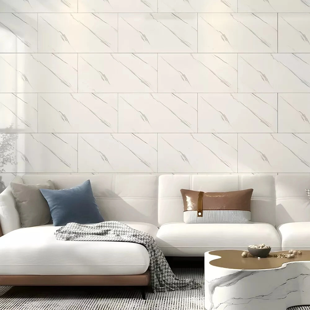 10x Marble Tile Stickers Self-Adhesive Wall Tiles for Kitchen Bathroom Home Decor view 2
